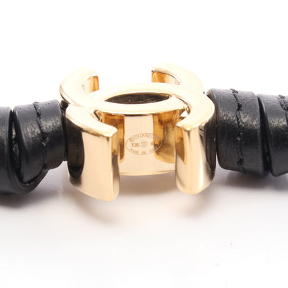 ボンボン バッグチャーム レザー ブラック ゴールド ゴールド金具 シャネル 財布・小物 CHANEL