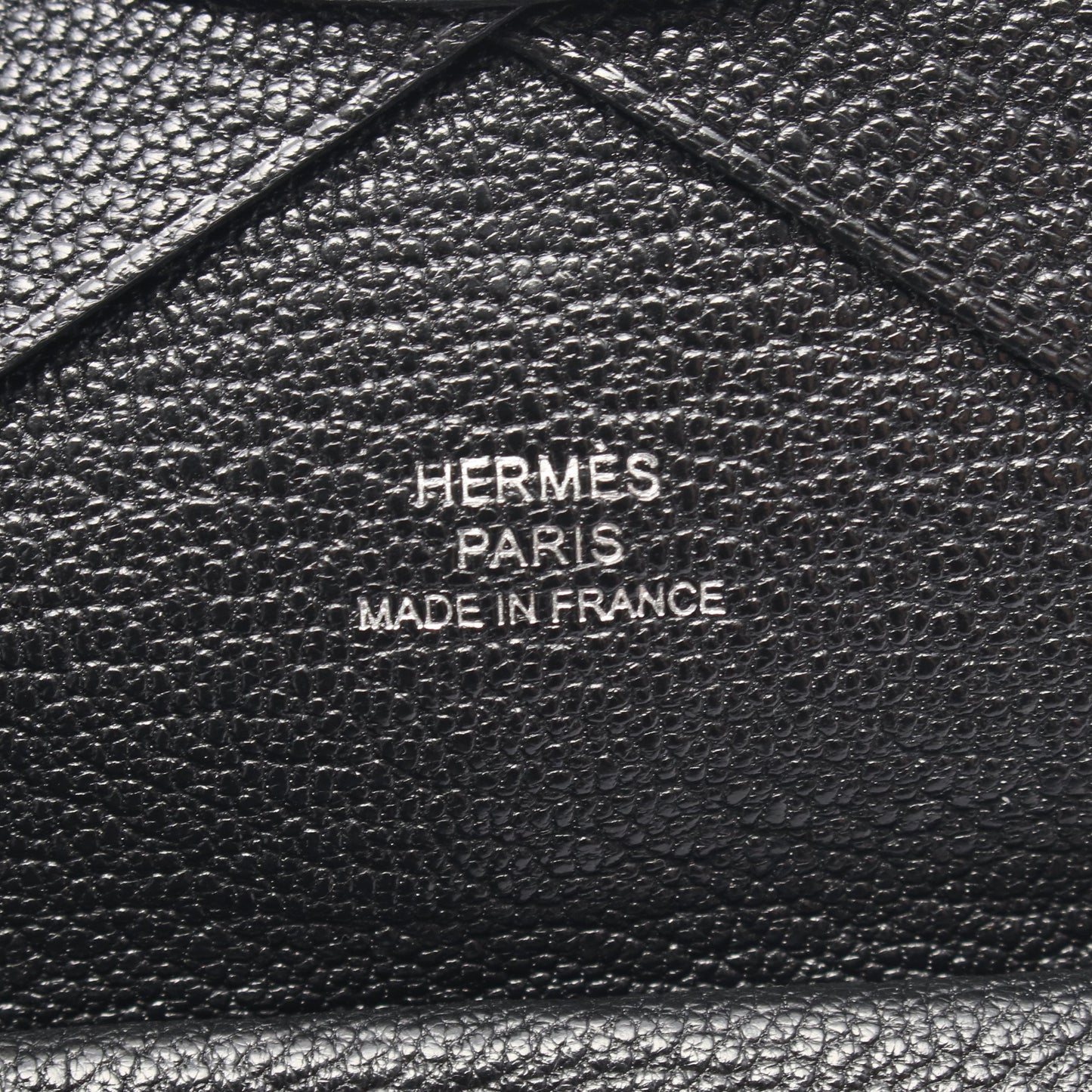 カルヴィデュオ コインケース シェーブル ブラック シルバー金具 U刻印 エルメス 財布・小物 HERMES