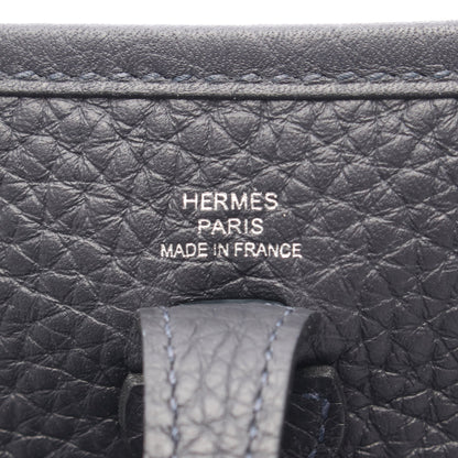 エヴリンTPM キャバン ショルダーバッグ トリヨンクレマンス ネイビー シルバー金具 K刻印 エルメス バッグ HERMES