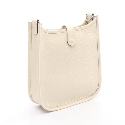 エヴリンTPM クレーム ショルダーバッグ トリヨンクレマンス アイボリー シルバー金具 K刻印 エルメス バッグ HERMES