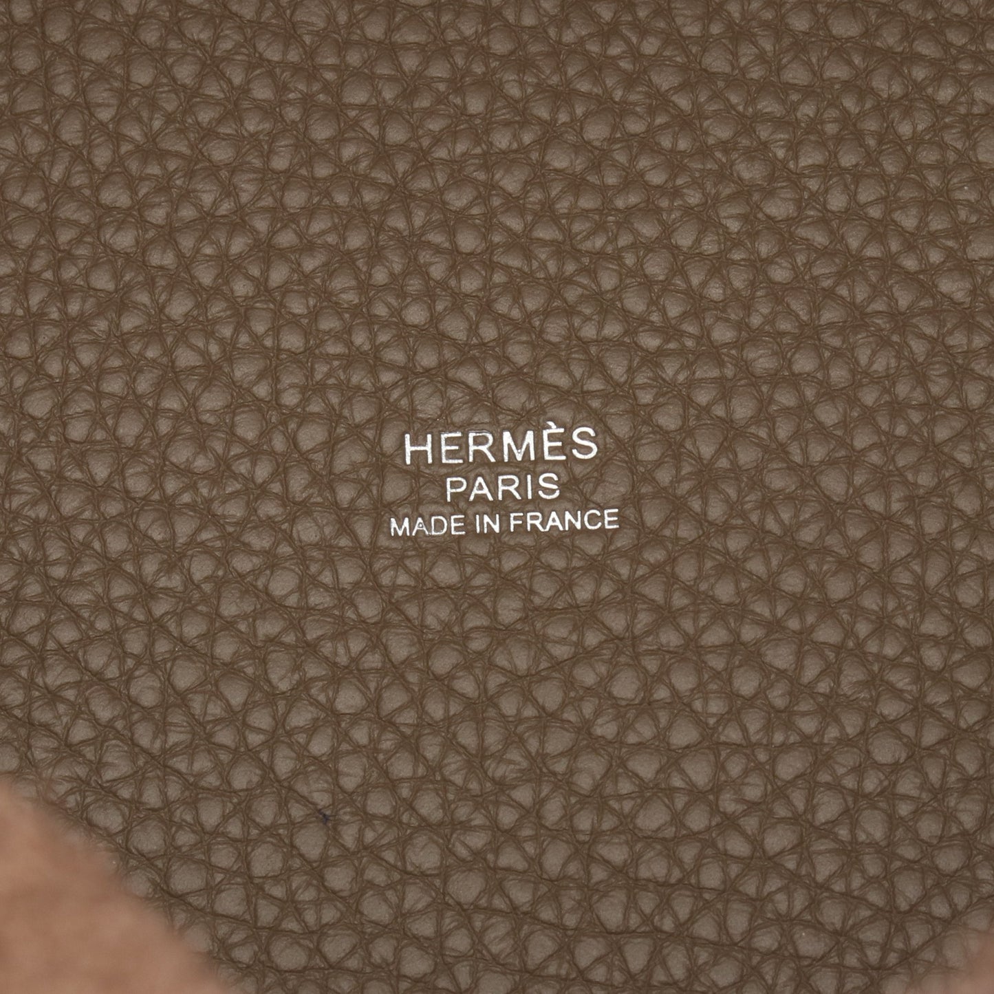 ピコタンロックPM エトゥープ ハンドバッグ トリヨンクレマンス グレーブラウン シルバー金具 K刻印 エルメス バッグ HERMES