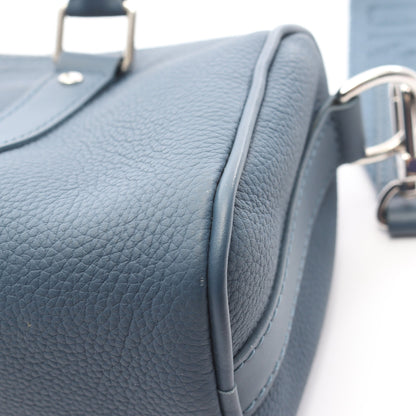 キーポルXS LVアエログラム ハンドバッグ レザー ブルー 2WAY ルイヴィトン バッグ LOUIS VUITTON