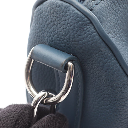 キーポルXS LVアエログラム ハンドバッグ レザー ブルー 2WAY ルイヴィトン バッグ LOUIS VUITTON