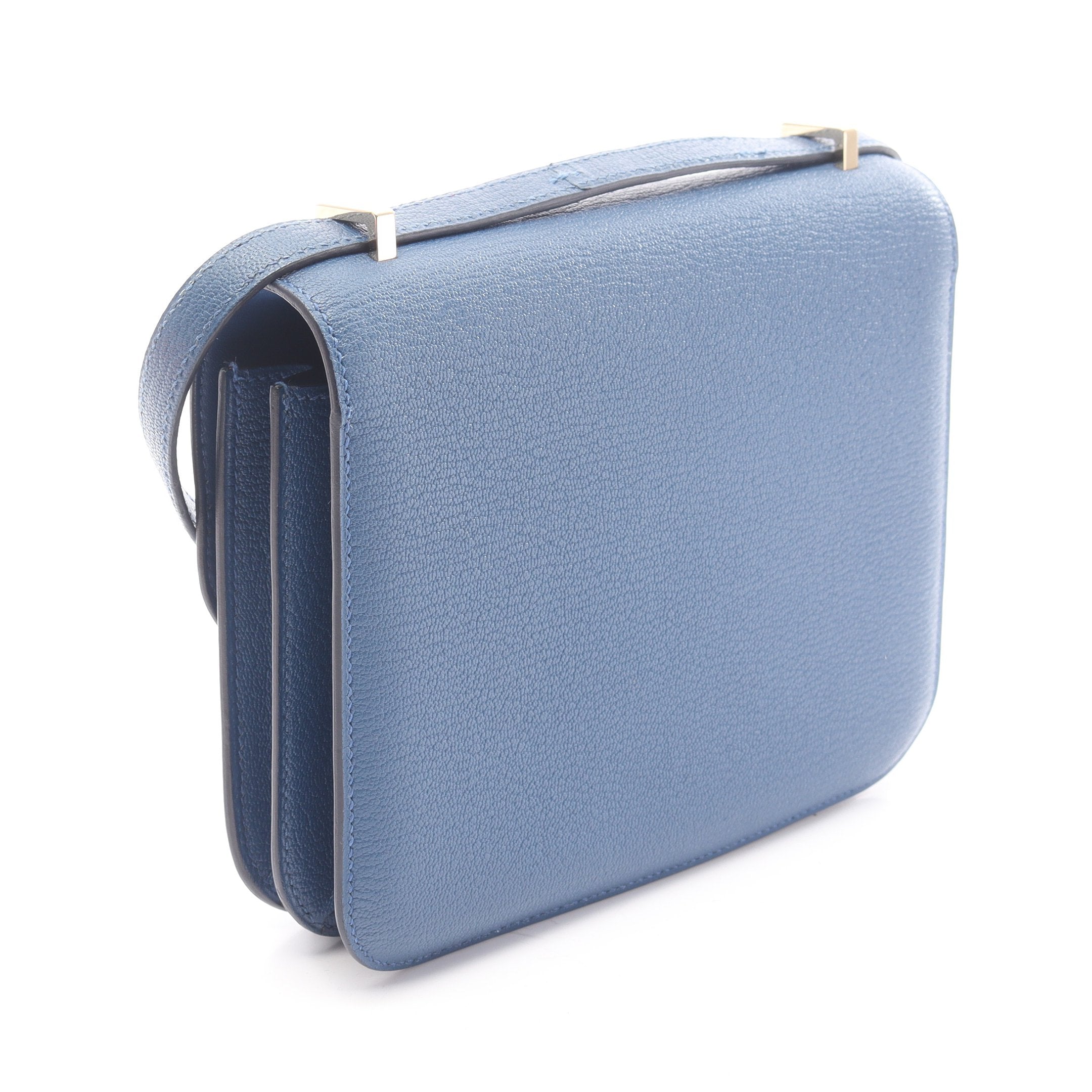 HERMES エルメス ショルダーバッグ コンスタンス3 ミニ ブルータイ エルメス HERMES コンスタンス3ミニ K刻 ブルータイ SV金具 エプソン
