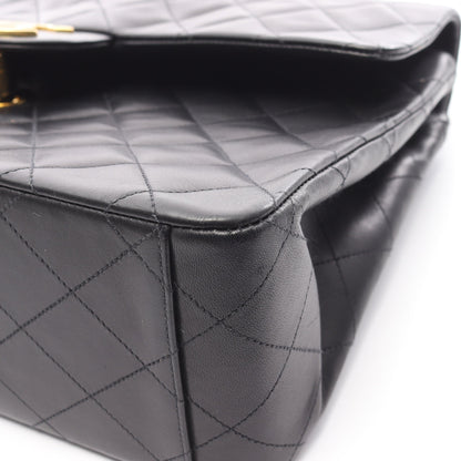 デカマトラッセ34 Wチェーンショルダーバッグ ラムスキン ブラック ゴールド金具 シャネル バッグ CHANEL