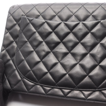 デカマトラッセ34 Wチェーンショルダーバッグ ラムスキン ブラック ゴールド金具 シャネル バッグ CHANEL