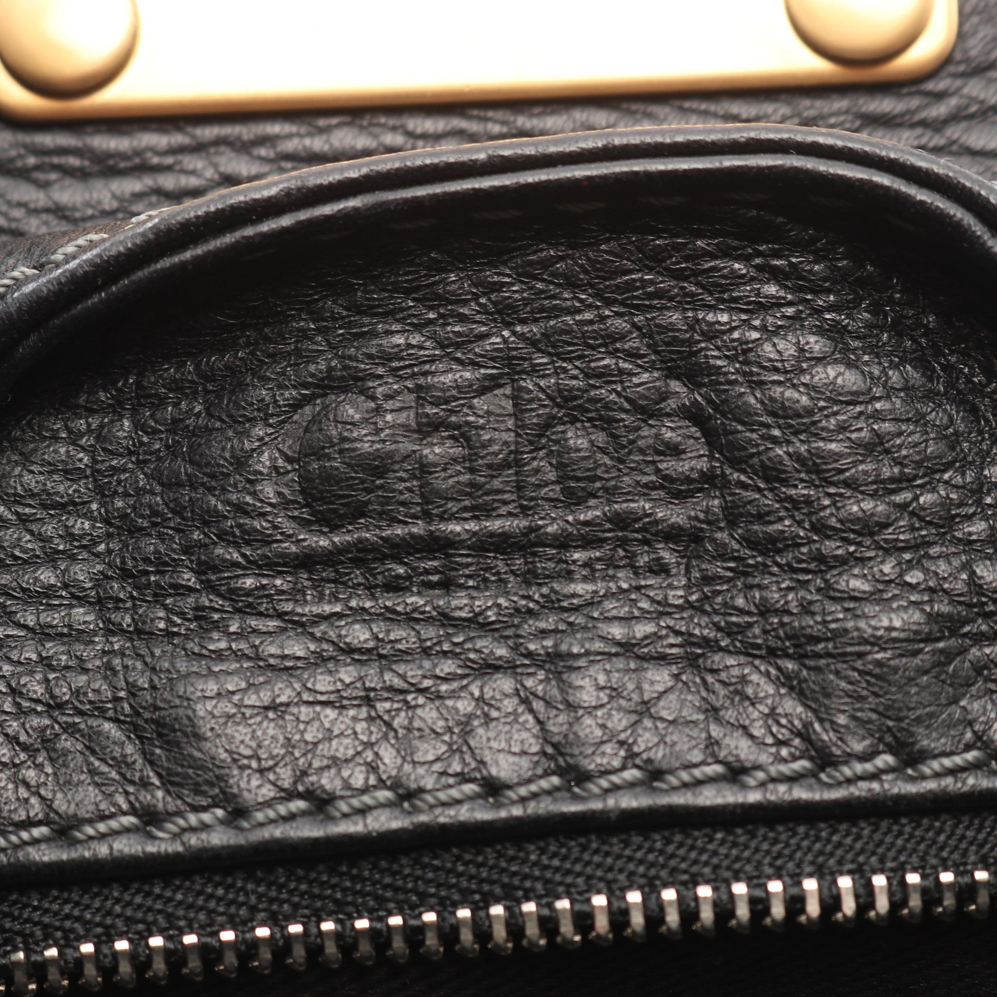 パディントン ハンドバッグ レザー ブラック クロエ バッグ Chloe