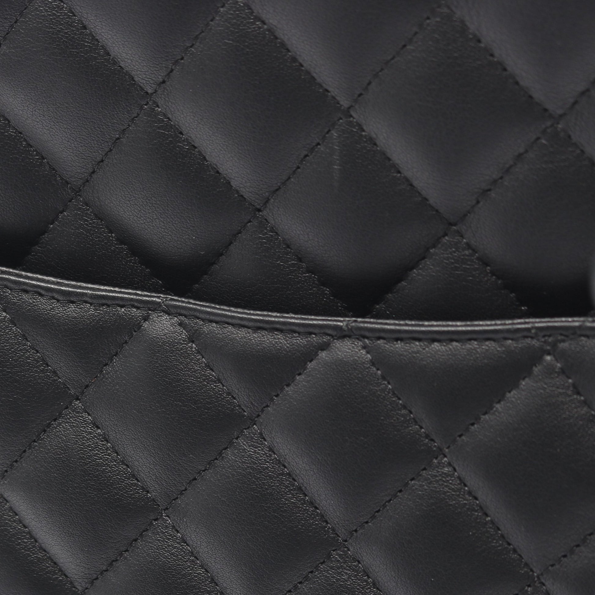 カンボンライン ラージ ショルダーバッグ トートバッグ レザー エナメルレザー ブラック シルバー金具 シャネル バッグ CHANEL