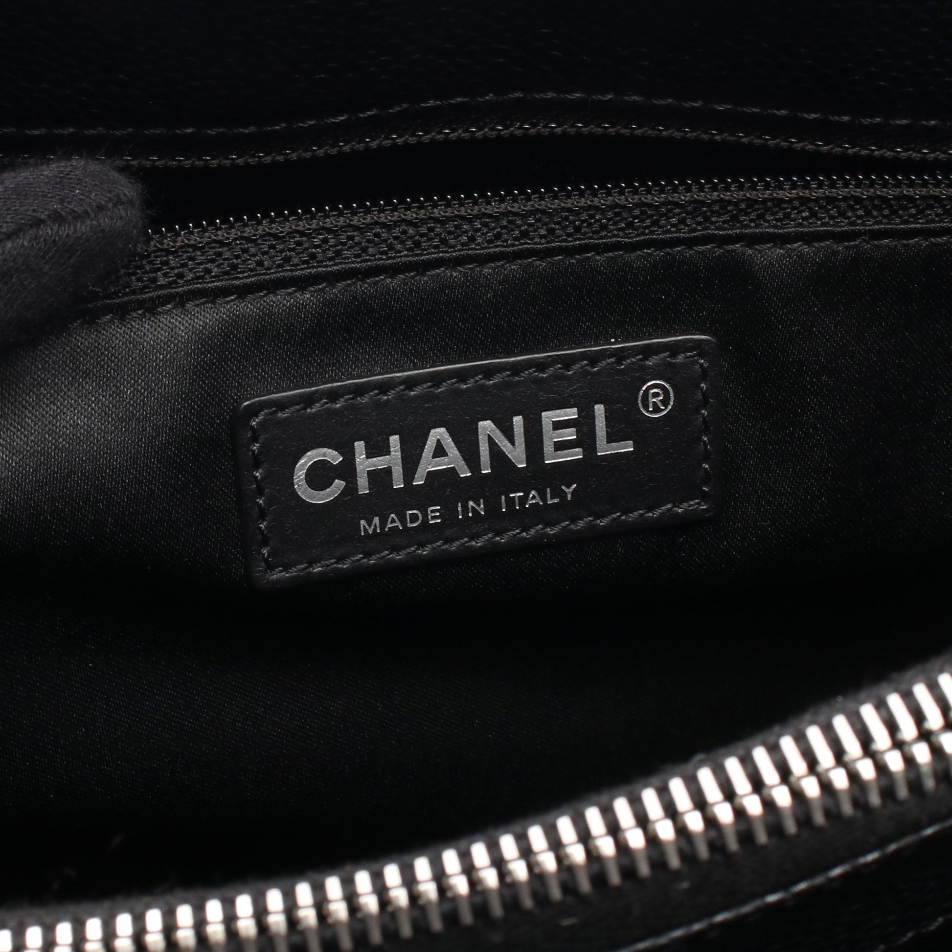 マトラッセ グランドショッピング GST チェーンショルダーバッグ チェーントートバッグ キャビアスキン ブラック シルバー金具 シャネル バッグ CHANEL