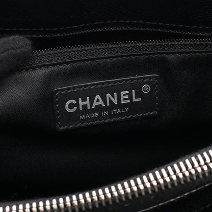 マトラッセ グランドショッピング GST チェーンショルダーバッグ チェーントートバッグ キャビアスキン ブラック シルバー金具 シャネル バッグ CHANEL