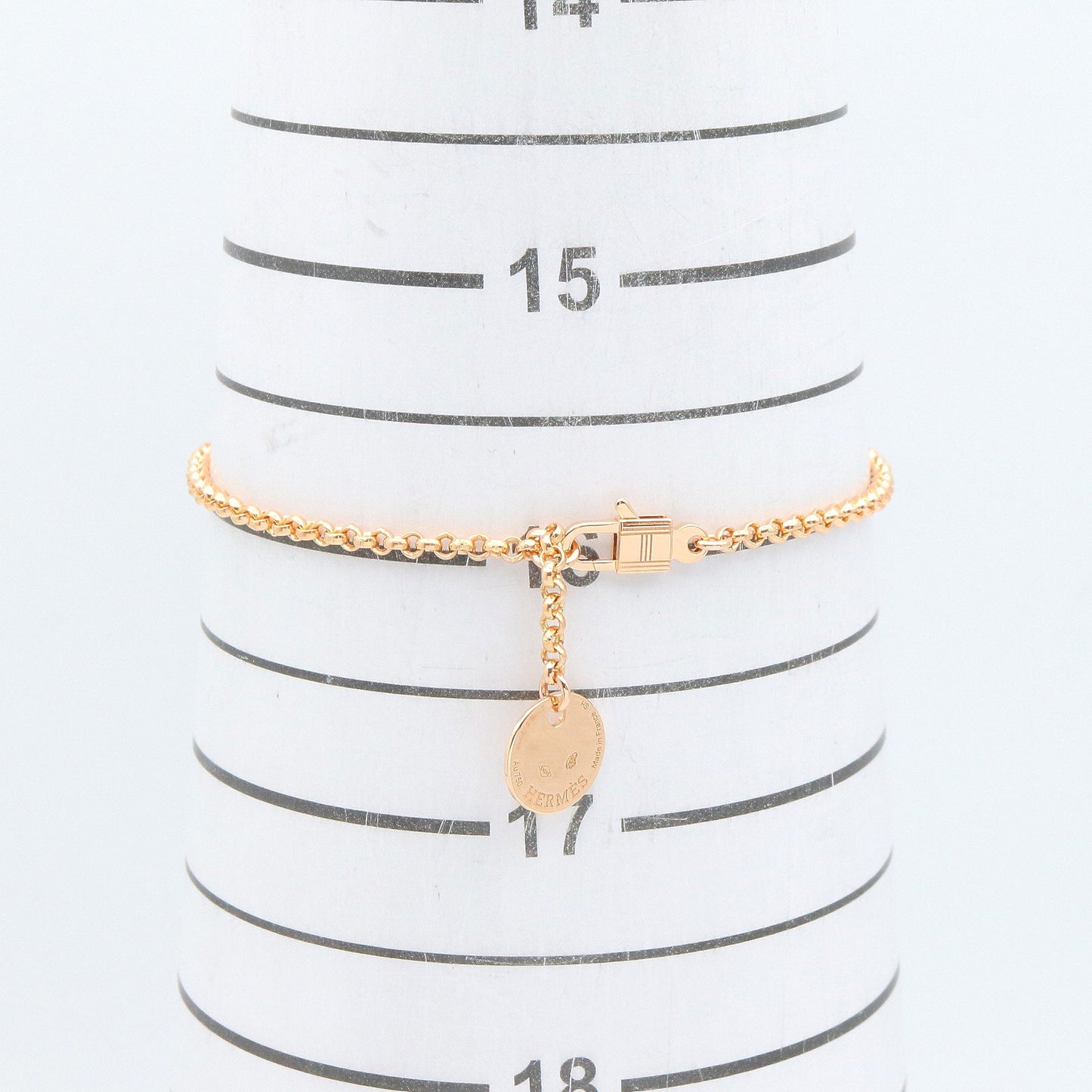 ケリークロシェットスモールブレスレット PM ブレスレット K18PG ダイヤモンド クリア ピンクゴールド エルメス アクセサリー HERMES