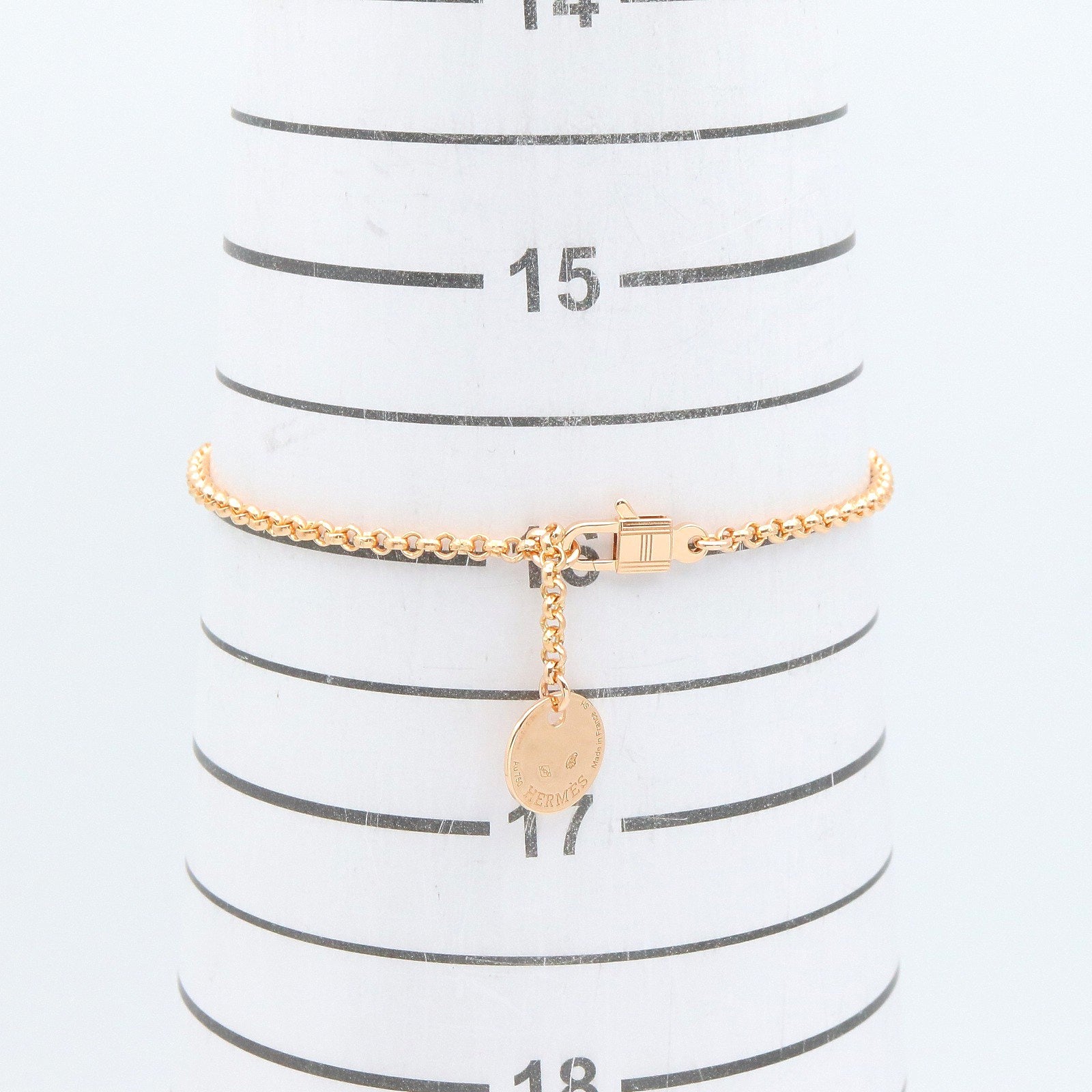 ケリークロシェットスモールブレスレット PM ブレスレット K18PG ダイヤモンド クリア ピンクゴールド エルメス アクセサリー HERMES
