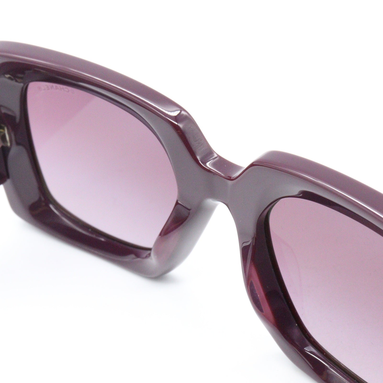 CHANEL シャネル 5021 C607 サングラス グラデーション ブラウン × パープル ゴールドココ 正規品 CHANEL（シャネル） サングラス ブランド グラデーションブラウン 0CH
