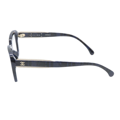伊達メガネ メガネ 眼鏡 ネイビー シャネル 財布・小物 CHANEL