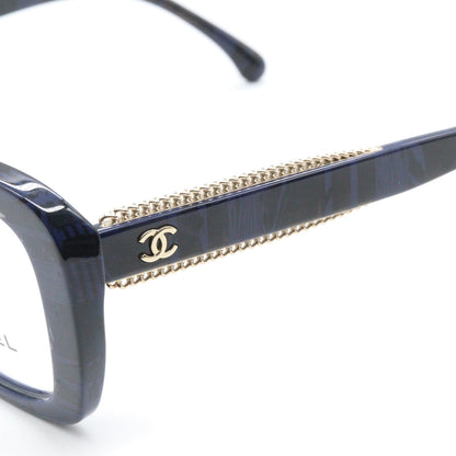 伊達メガネ メガネ 眼鏡 ネイビー シャネル 財布・小物 CHANEL