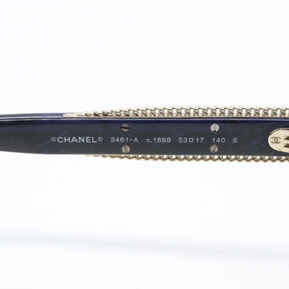 伊達メガネ メガネ 眼鏡 ネイビー シャネル 財布・小物 CHANEL