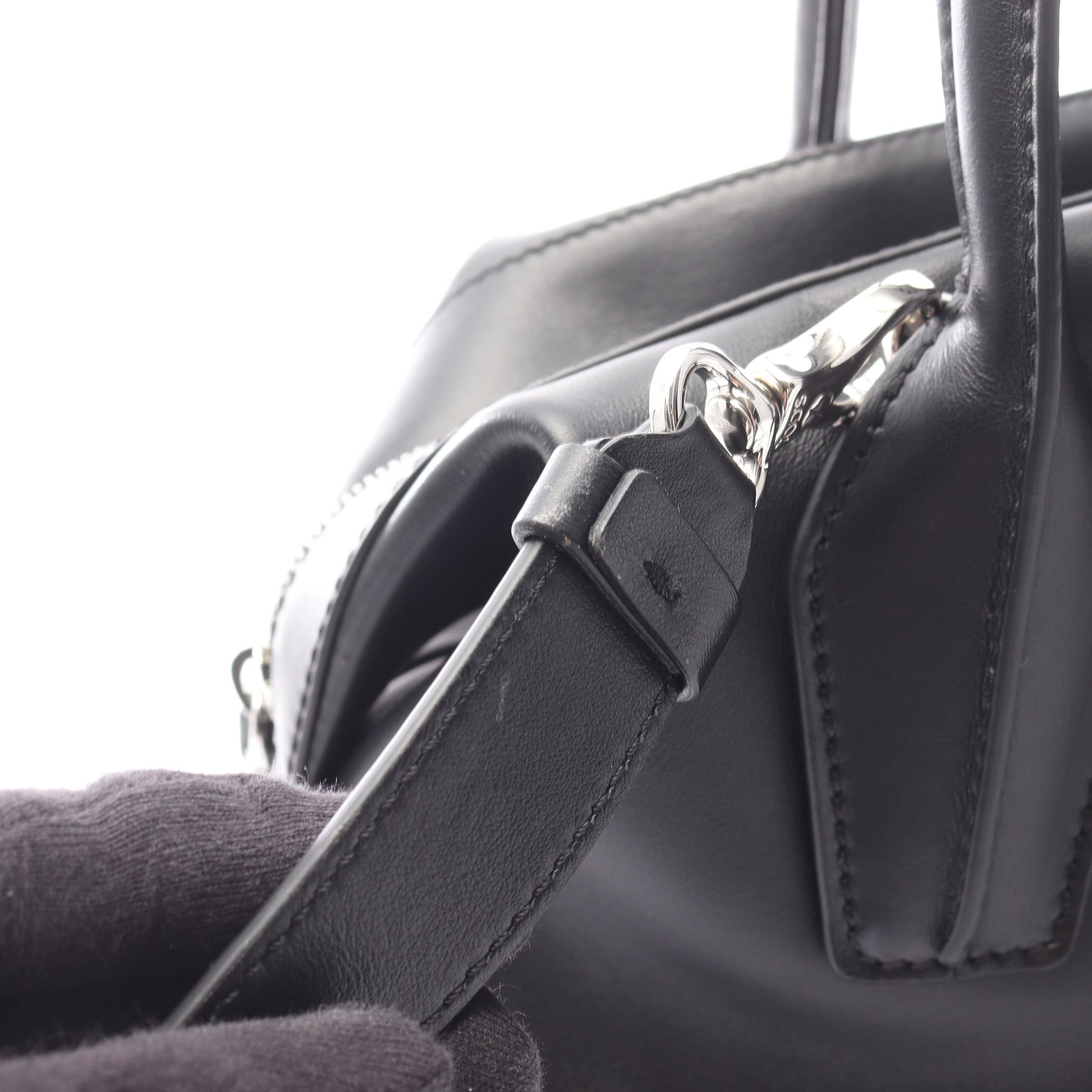 D-STYLING BAULETTO 2WAY ハンドバッグ レザー ブラック トッズ バッグ TOD'S