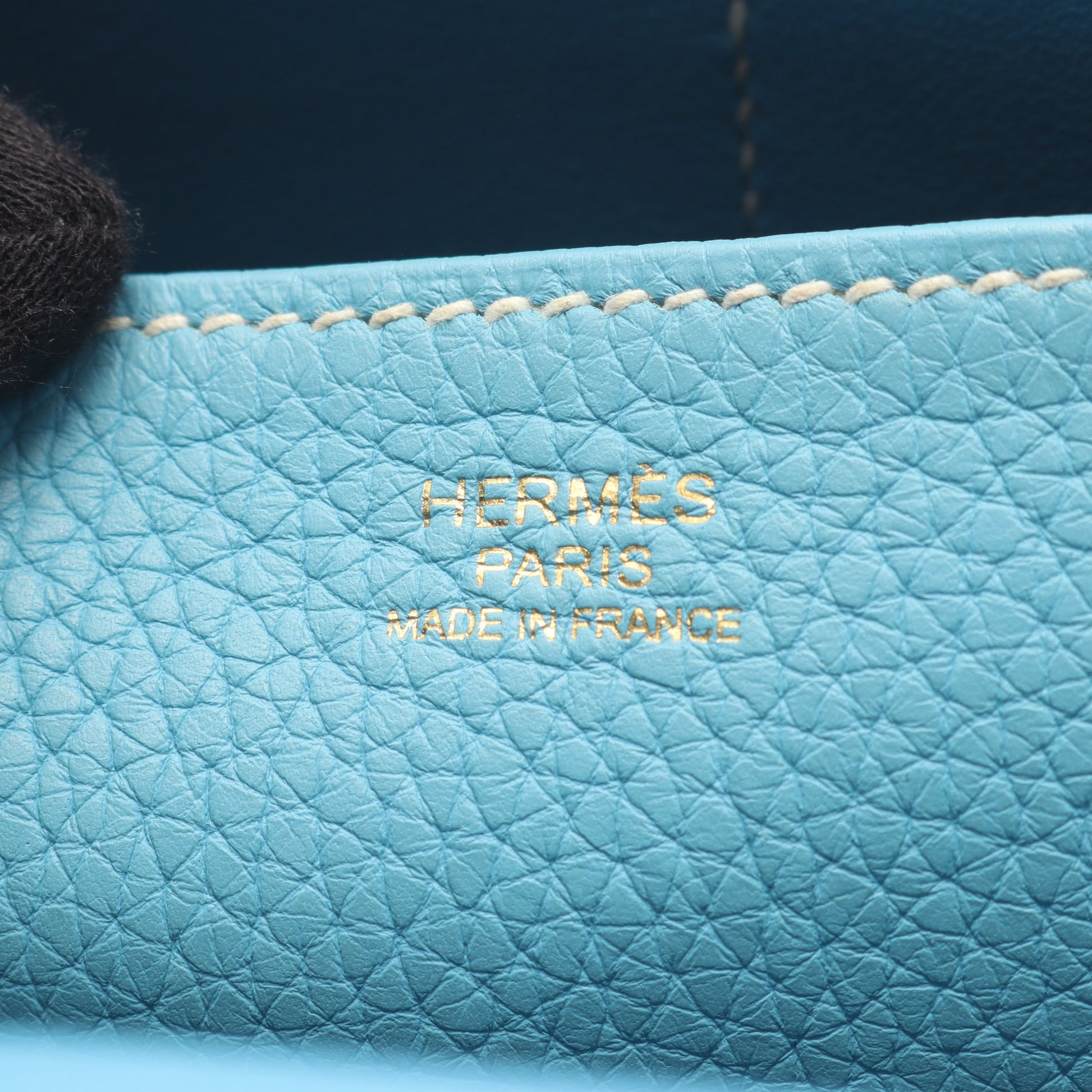 アルザン31 ブルーアトール ハンドバッグ トリヨンクレマンス ライトブルー シルバー金具 D刻印 エルメス バッグ HERMES