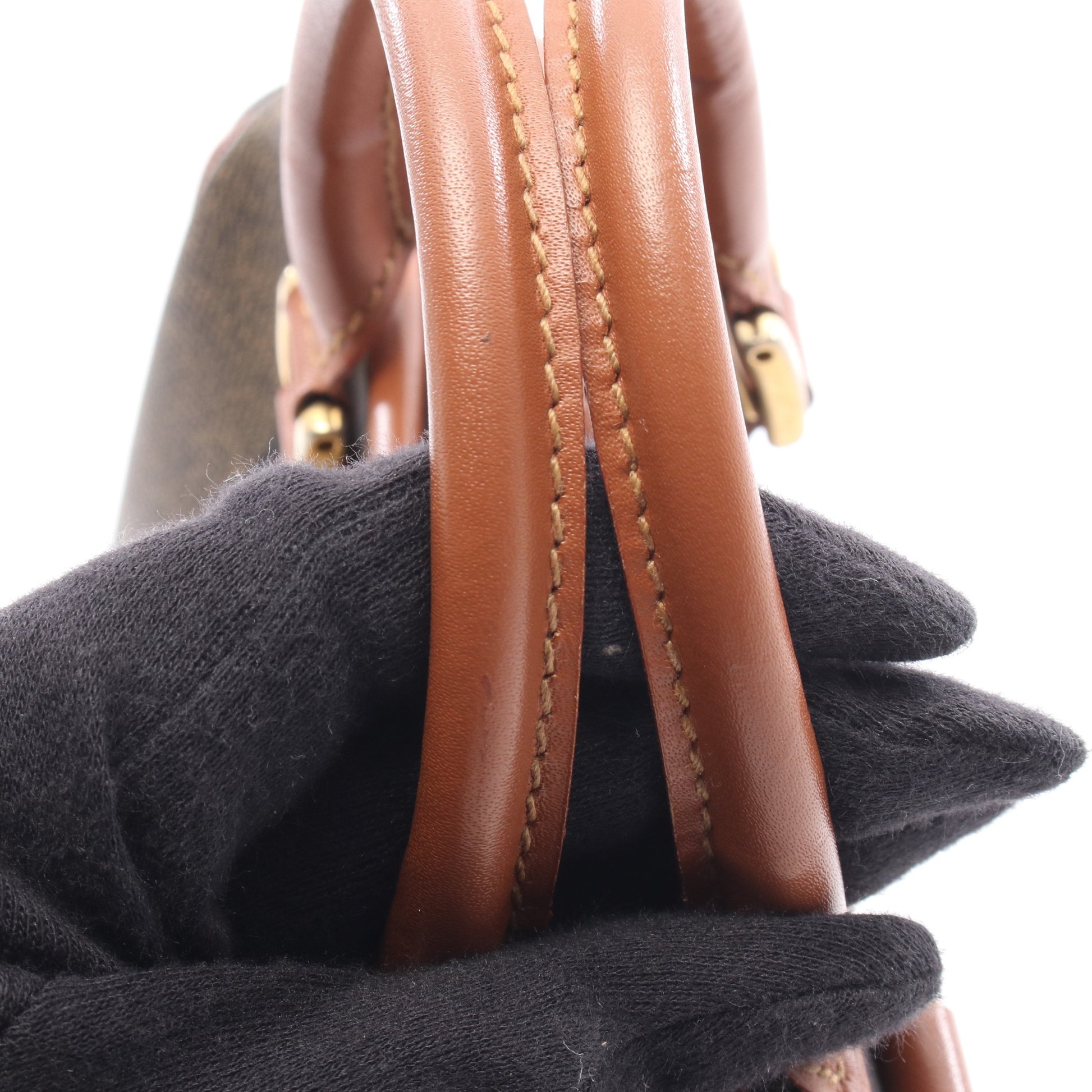 ペカン ハンドバッグ ミニボストンバッグ PVC レザー ブラック ベージュ ブラウン フェンディ バッグ FENDI