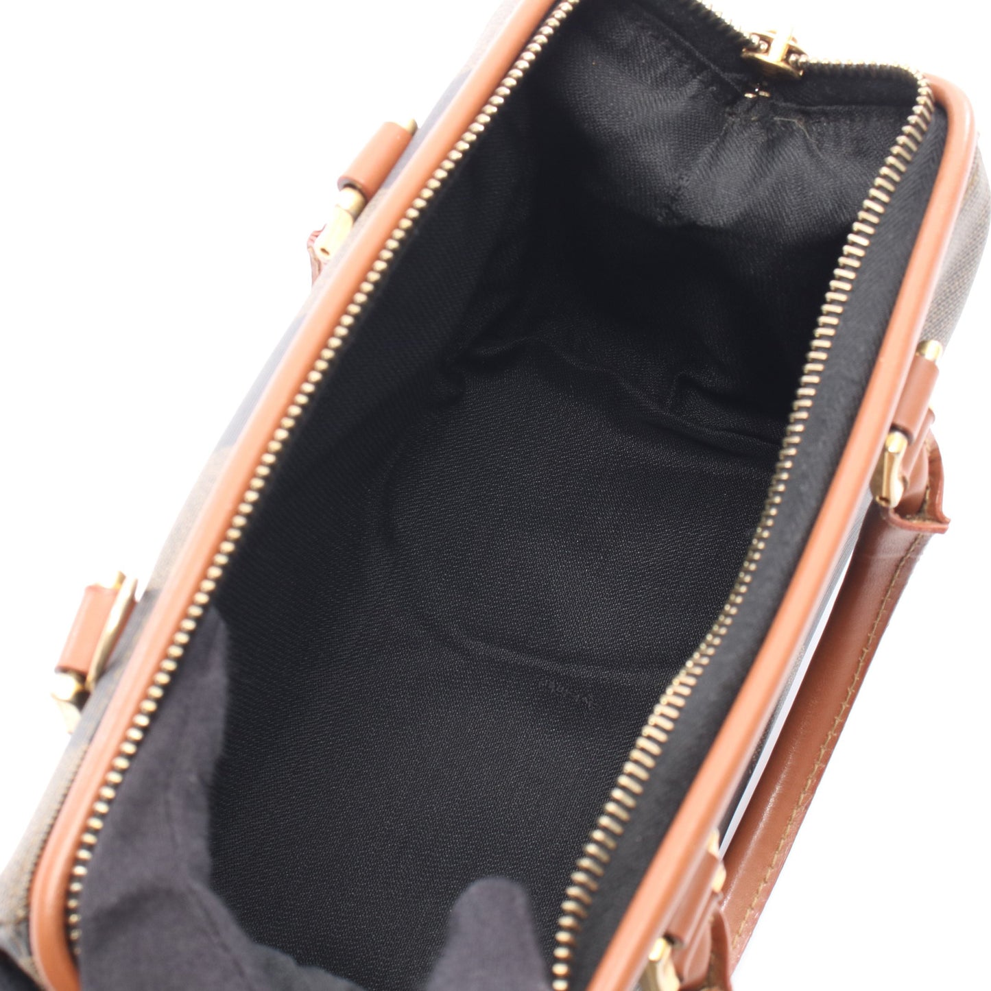ペカン ハンドバッグ ミニボストンバッグ PVC レザー ブラック ベージュ ブラウン フェンディ バッグ FENDI