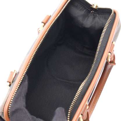 ペカン ハンドバッグ ミニボストンバッグ PVC レザー ブラック ベージュ ブラウン フェンディ バッグ FENDI