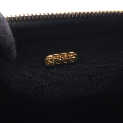 ペカン ハンドバッグ ミニボストンバッグ PVC レザー ブラック ベージュ ブラウン フェンディ バッグ FENDI