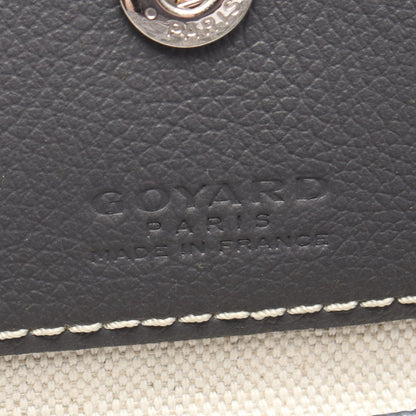 サンルイPM ハンドバッグ トートバッグ コーティングキャンバス レザー グレー ホワイト ゴヤール バッグ GOYARD
