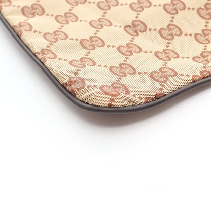 GG柄 ショルダーバッグ ナイロンキャンバス レザー ベージュ ダークブラウン グッチ バッグ GUCCI