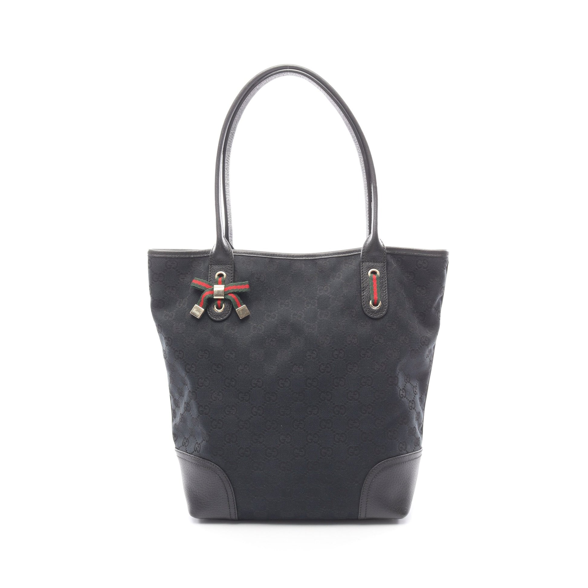 プリンシー GGキャンバス シェリーライン ショルダーバッグ トートバッグ キャンバス レザー ネイビー ブラック グッチ バッグ GUCCI