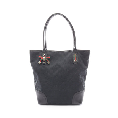 プリンシー GGキャンバス シェリーライン ショルダーバッグ トートバッグ キャンバス レザー ネイビー ブラック グッチ バッグ GUCCI