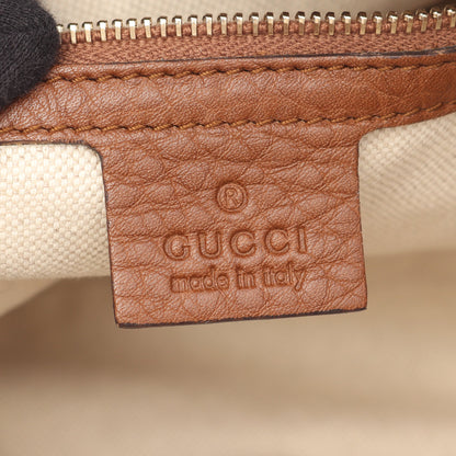 ベラ バンブー GGキャンバス ハンドバッグ トートバッグ キャンバス レザー ベージュ ブラウン 2WAY グッチ バッグ GUCCI