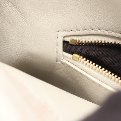 FENDI × VERSACE FENDACE フェンダーチェ ミニピーカブー ハンドバッグ レザー ホワイト イエロー 2WAY フェンディ バッグ FENDI