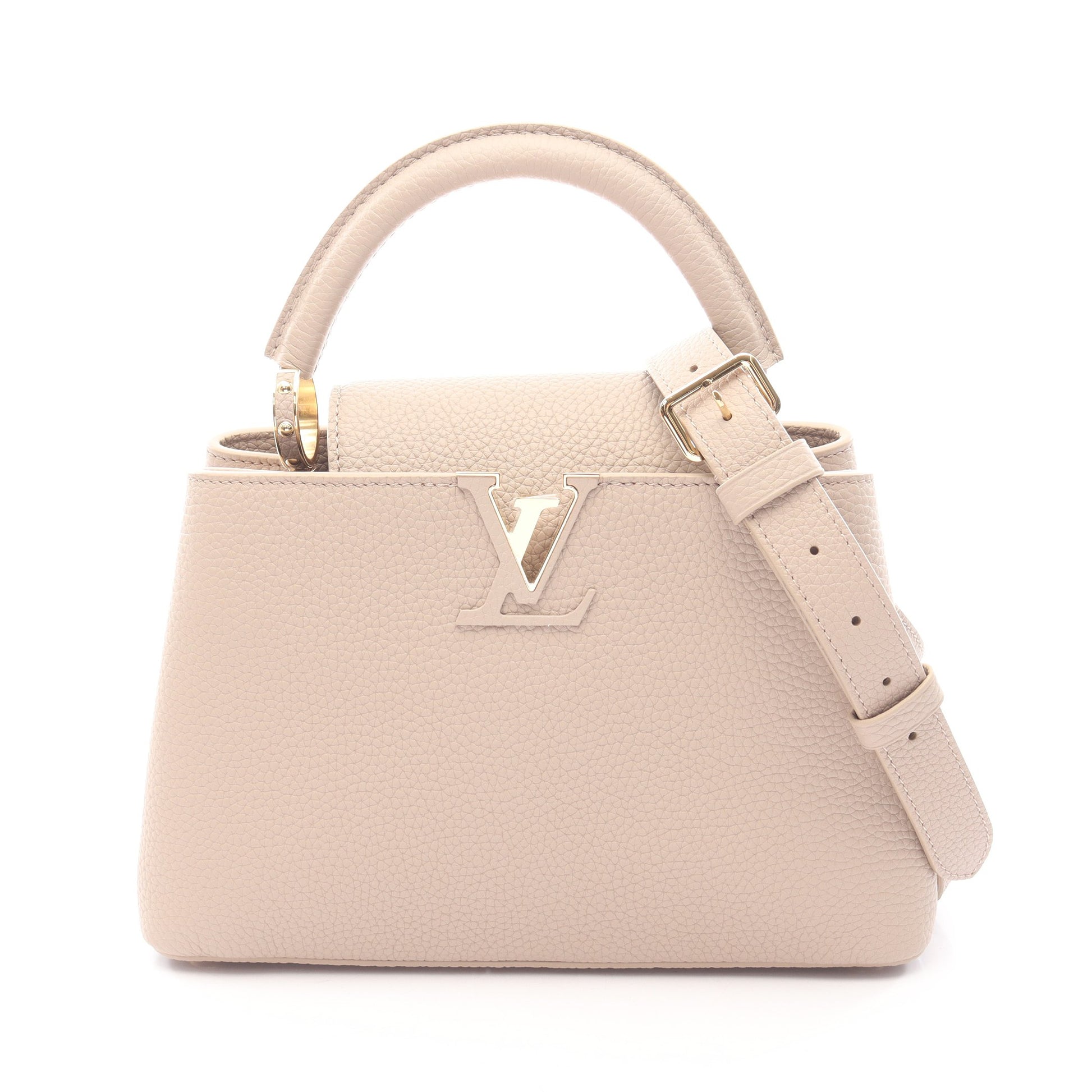 カプシーヌBB ガレ ハンドバッグ トリヨンレザー グレーベージュ 2WAY ルイヴィトン バッグ LOUIS VUITTON