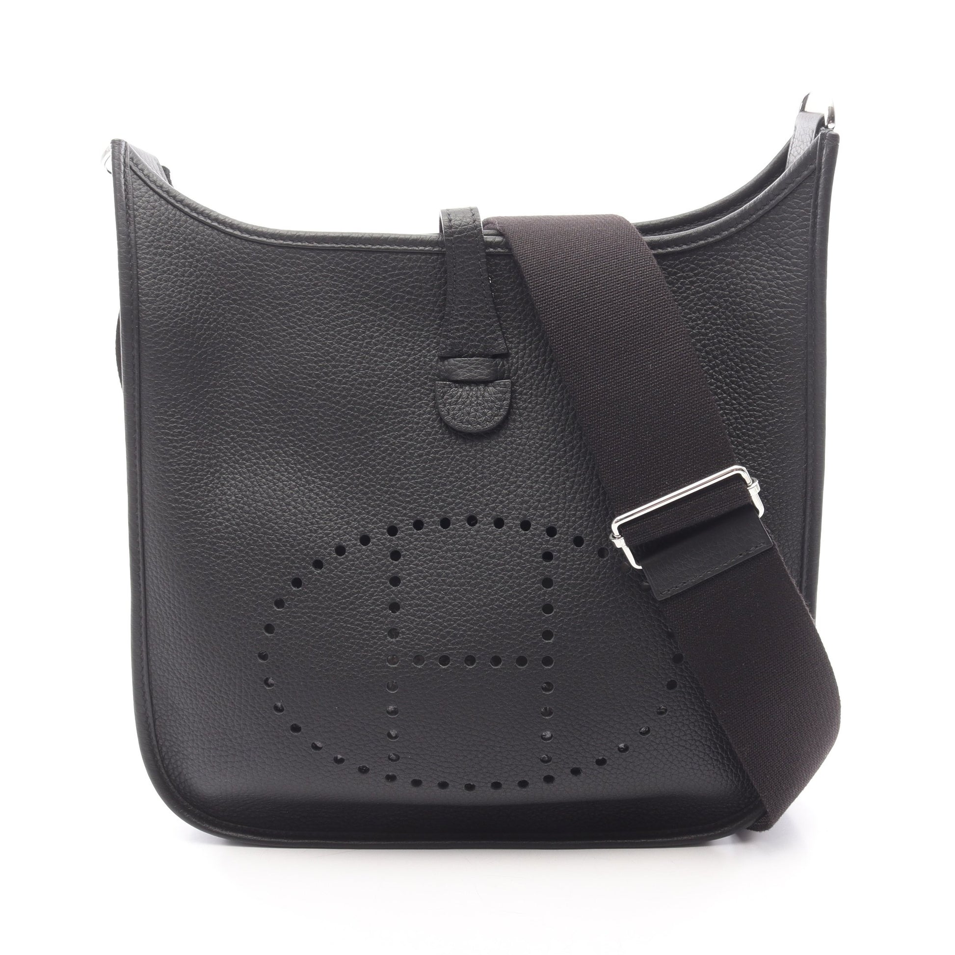 エヴリン 3 トロワ PM ショルダーバッグ トリヨンクレマンス ブラック シルバー金具 U刻印 エルメス バッグ HERMES