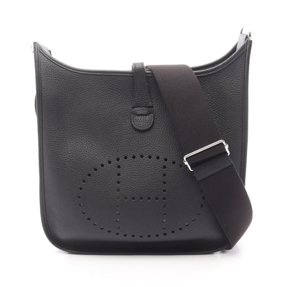 エヴリン 3 トロワ PM ショルダーバッグ トリヨンクレマンス ブラック シルバー金具 U刻印 エルメス バッグ HERMES