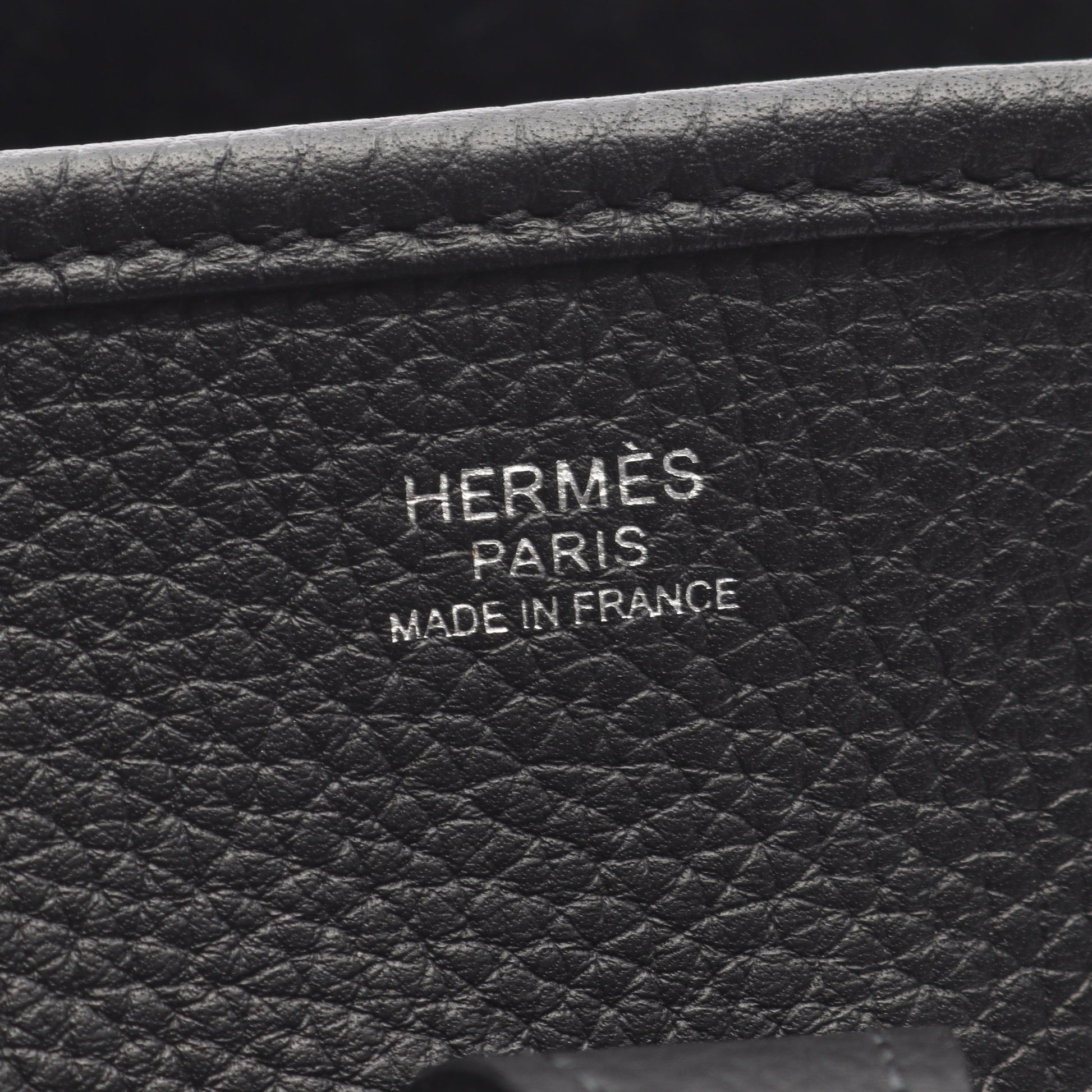 エヴリン 3 トロワ PM ショルダーバッグ トリヨンクレマンス ブラック シルバー金具 U刻印 エルメス バッグ HERMES
