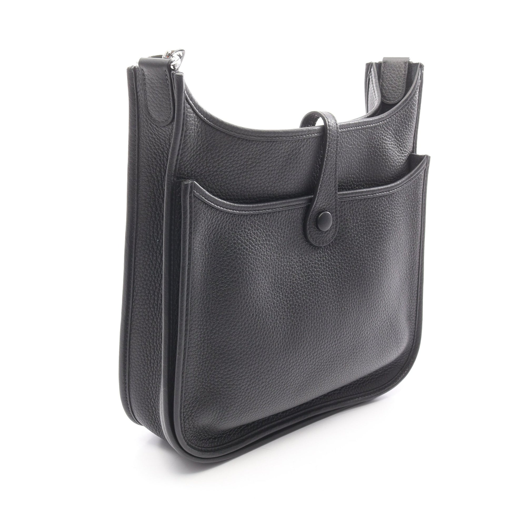 エヴリン 3 トロワ PM ショルダーバッグ トリヨンクレマンス ブラック シルバー金具 U刻印 エルメス バッグ HERMES