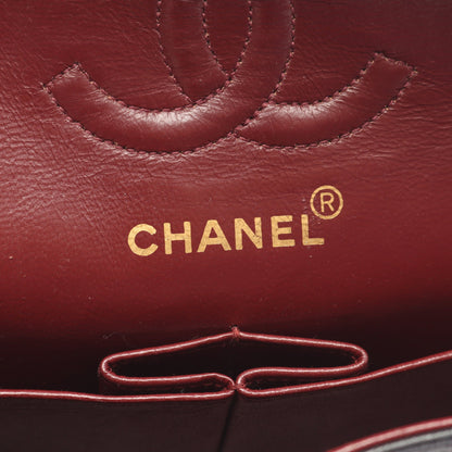 マトラッセ Wフラップ Wチェーンショルダーバッグ ラムスキン ブラック ゴールド金具 シャネル バッグ CHANEL