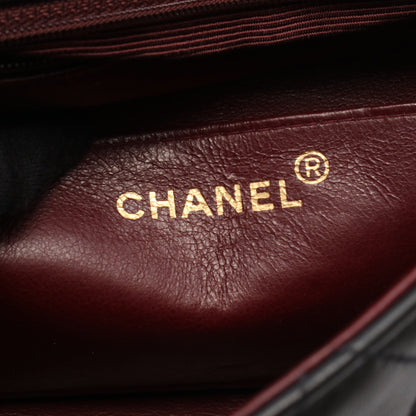 ミニマトラッセ チェーンショルダーバッグ ラムスキン ブラック ゴールド金具 シャネル バッグ CHANEL
