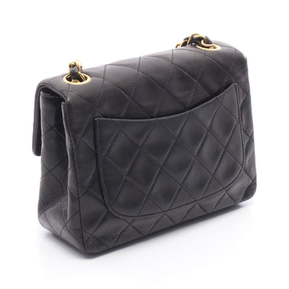 ミニマトラッセ チェーンショルダーバッグ ラムスキン ブラック ゴールド金具 シャネル バッグ CHANEL