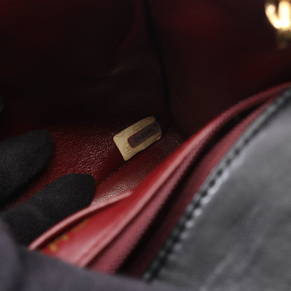ミニマトラッセ20 チェーンショルダーバッグ ラムスキン ブラック ゴールド金具 シャネル バッグ CHANEL