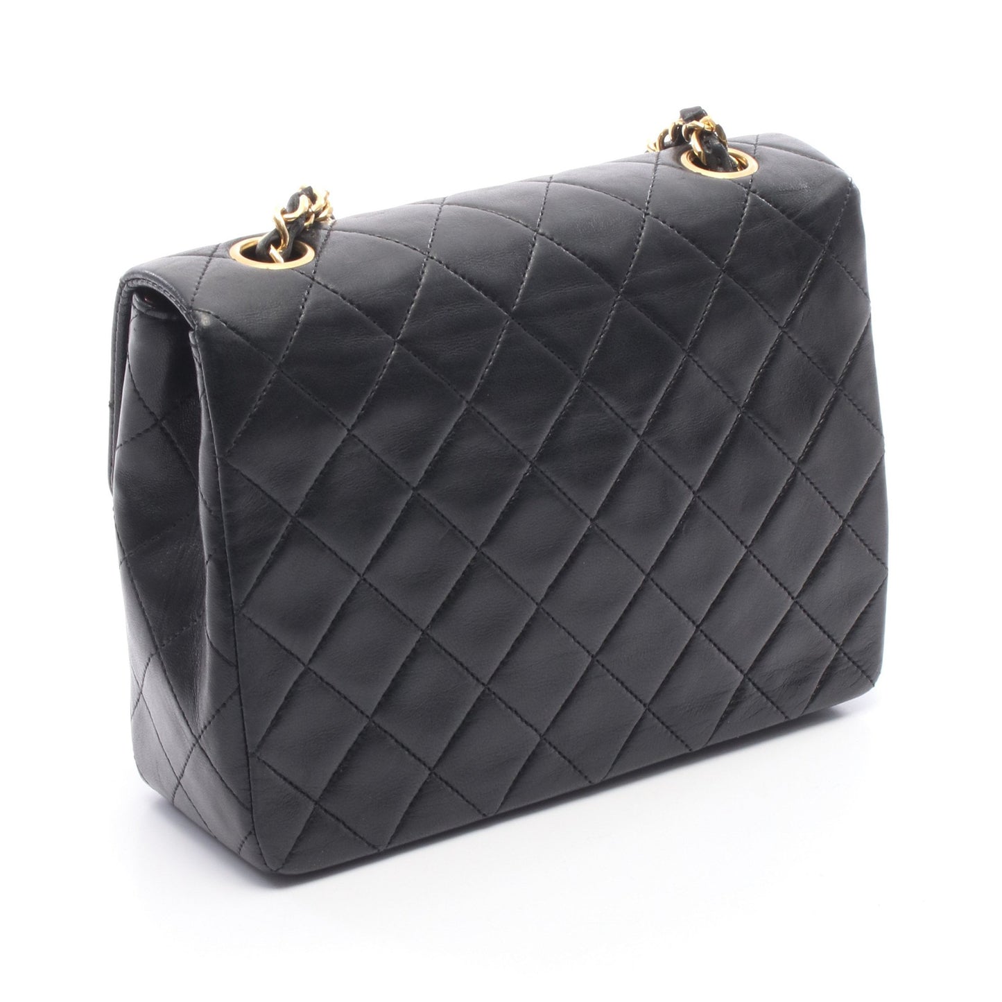 ミニマトラッセ20 チェーンショルダーバッグ ラムスキン ブラック ゴールド金具 シャネル バッグ CHANEL