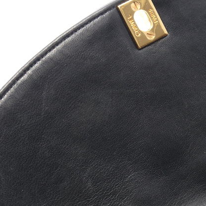 マトラッセ ダイアナフラップ チェーンショルダーバッグ ラムスキン ブラック ゴールド金具 シャネル バッグ CHANEL