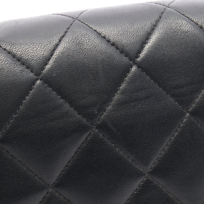 マトラッセ ダイアナフラップ チェーンショルダーバッグ ラムスキン ブラック ゴールド金具 シャネル バッグ CHANEL
