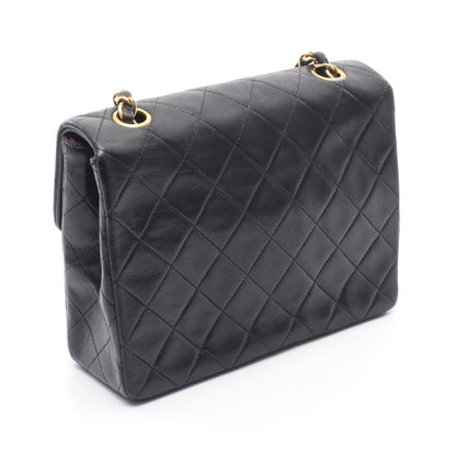 ミニマトラッセ20 チェーンショルダーバッグ ラムスキン ブラック ゴールド金具 シャネル