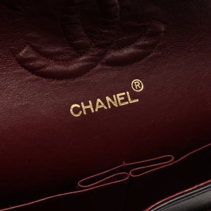 マトラッセ Wフラップ Wチェーンショルダーバッグ ラムスキン ブラック ゴールド金具 シャネル バッグ CHANEL