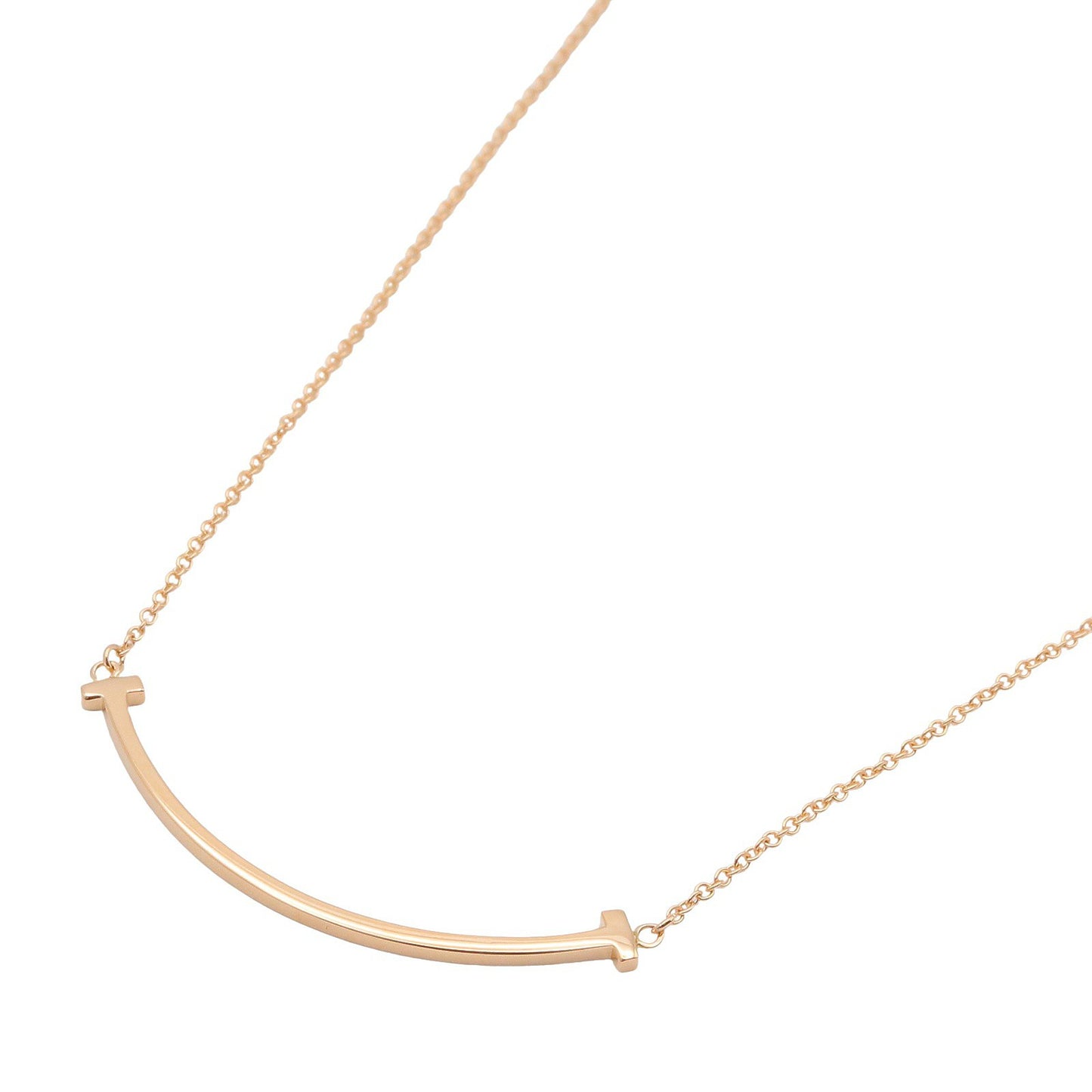 Tスマイル ネックレス スモール ネックレス K18PG ゴールド ピンクゴールド ティファニー アクセサリー TIFFANY & Co.