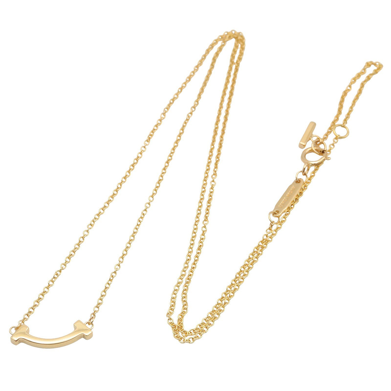 Tスマイル ミニ ネックレス ネックレス K18YG ゴールド イエローゴールド ティファニー アクセサリー TIFFANY & Co.