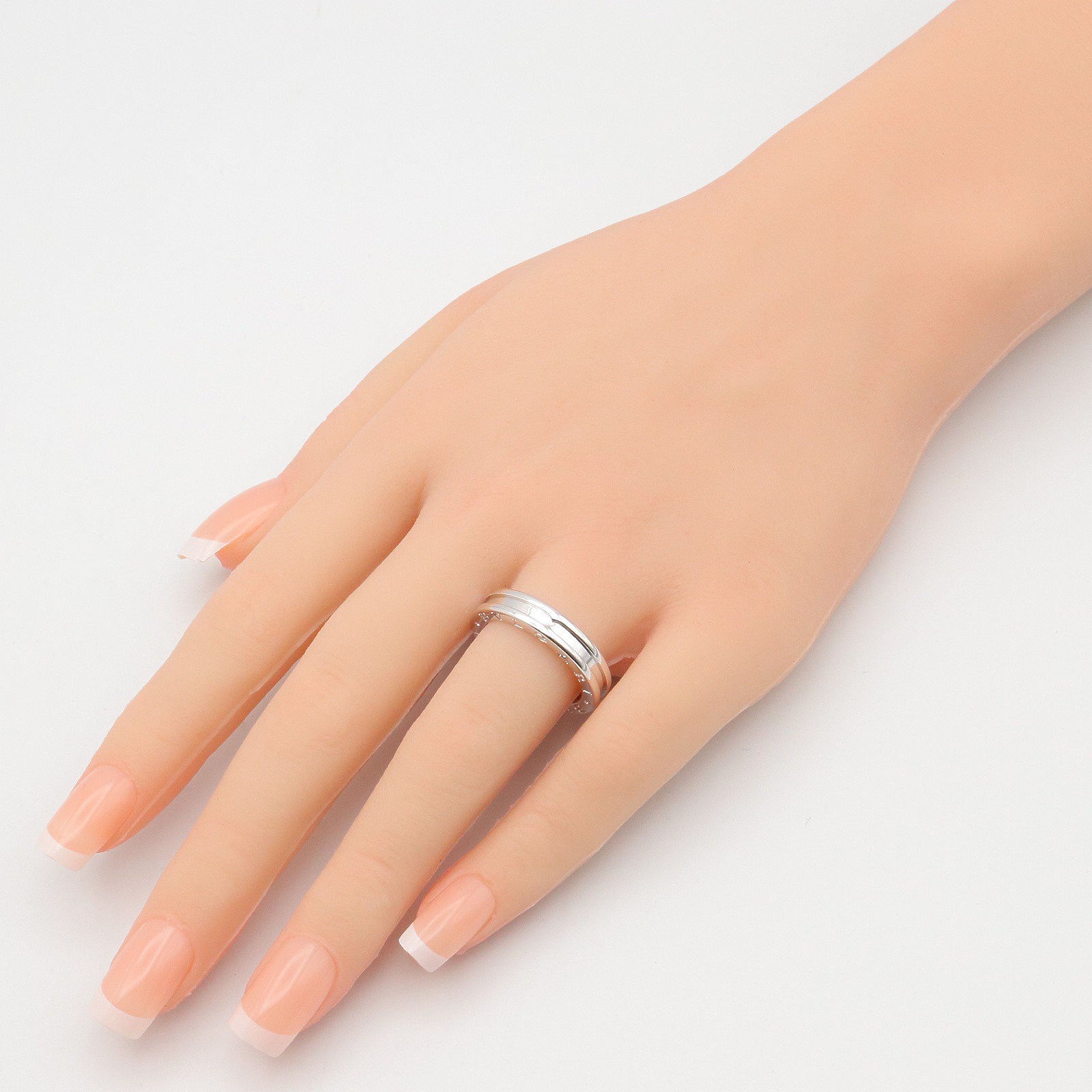 B-zero1 リング 1バンド リング 指輪 K18WG シルバー ホワイトゴールド ブルガリ アクセサリー BVLGARI