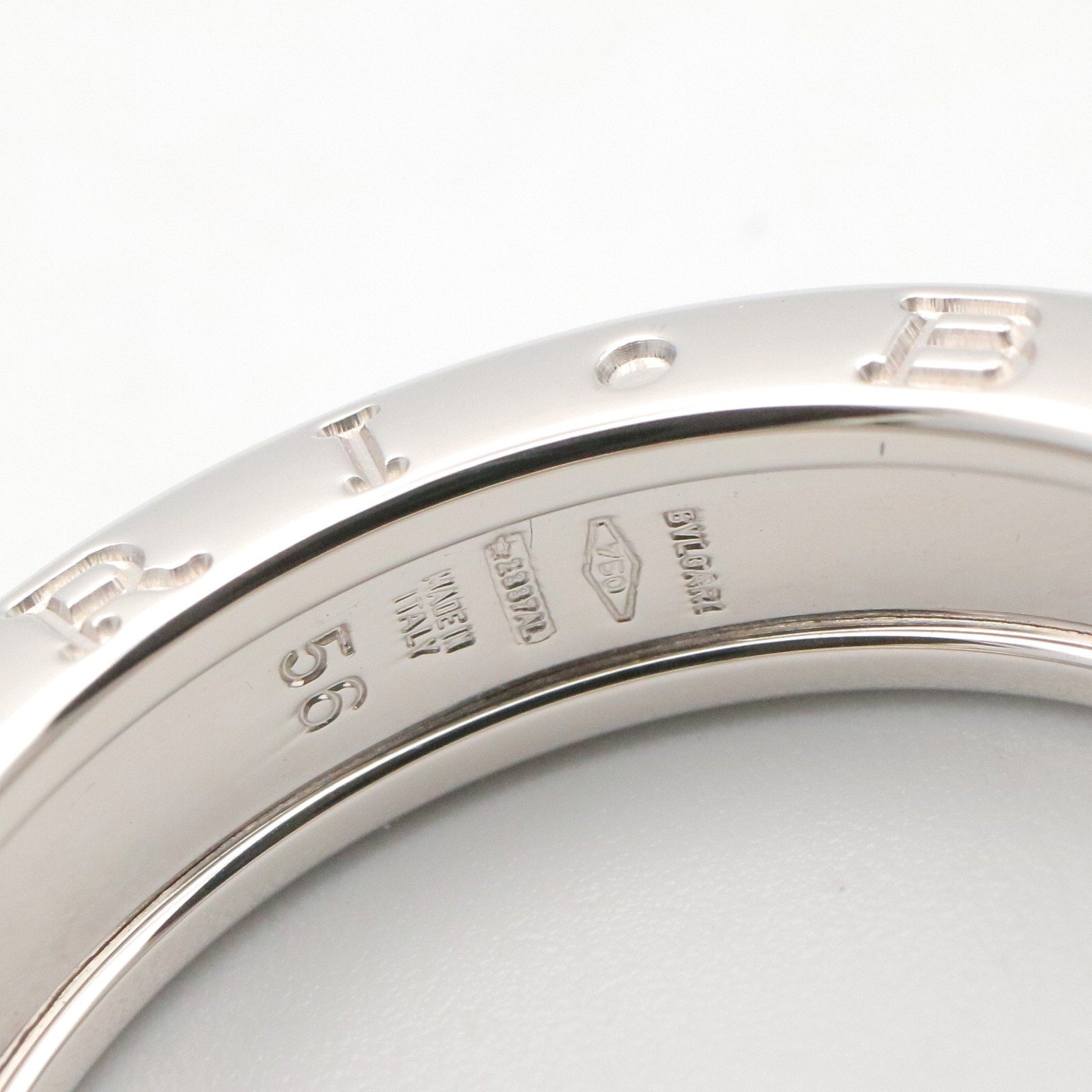B-zero1 リング 1バンド リング 指輪 K18WG シルバー ホワイトゴールド ブルガリ アクセサリー BVLGARI